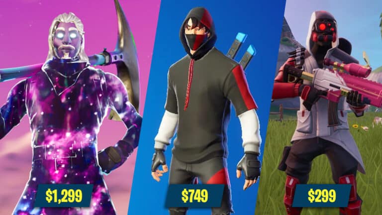 fortnite most expensive skins galaxy ikonik double helix