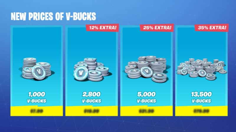 V-Bucks prices in Fortnite are changing next week | WePC
