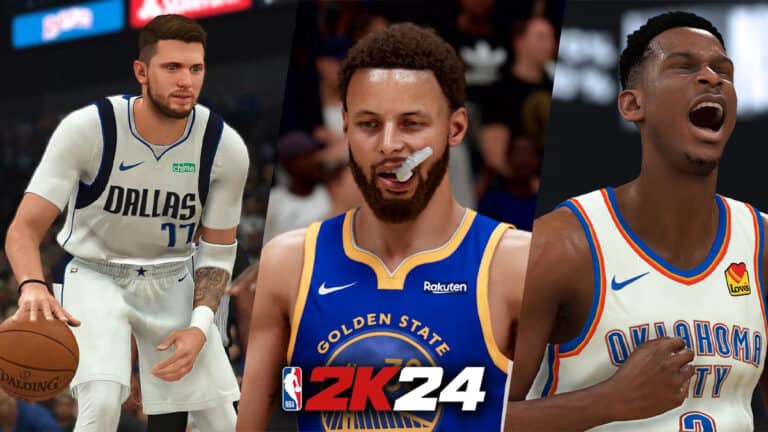 nba 2k24 best point guards luka doncic steph curry shai gilgeous alexander