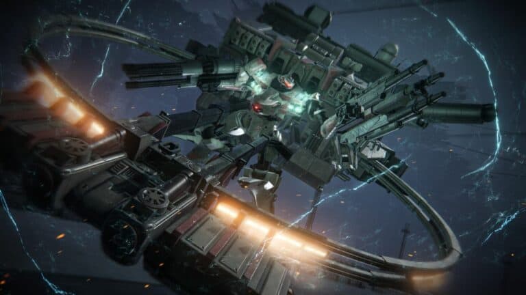 Armored Core 6 Massive Mech Covered In Weapons Taking Aim