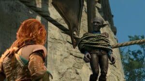 Baldurs Gate 3 Deep Gnome Tied To A Windmill