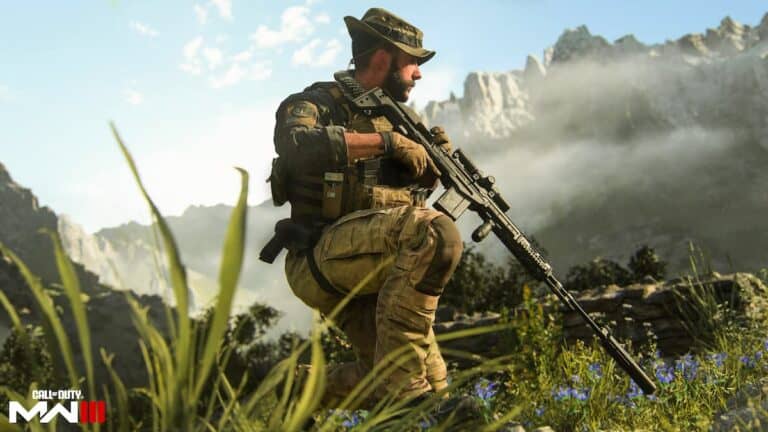Call of duty modern warfare 3 soldier kneeling with sniper
