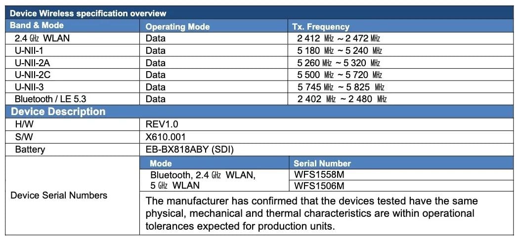 Samsung Galaxy Tab S9 FE specs leak 1