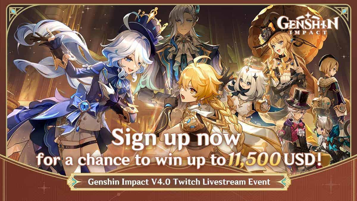 Genshin Impact 4.0 Twitch Livestream – Twitch drops, registration, and how to watch