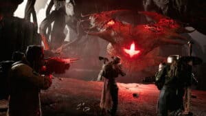 remnant 2 in game screenshot gameplay monsters fighting