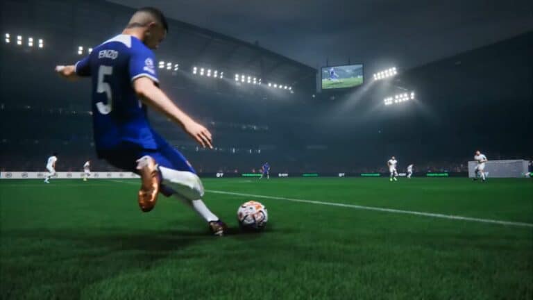 EA FC 24 Player ABout To Kick Ball