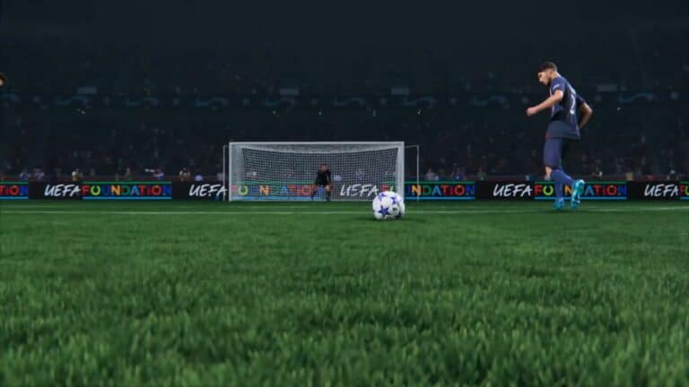 EA FC 24 Player About To Take Ball And Score