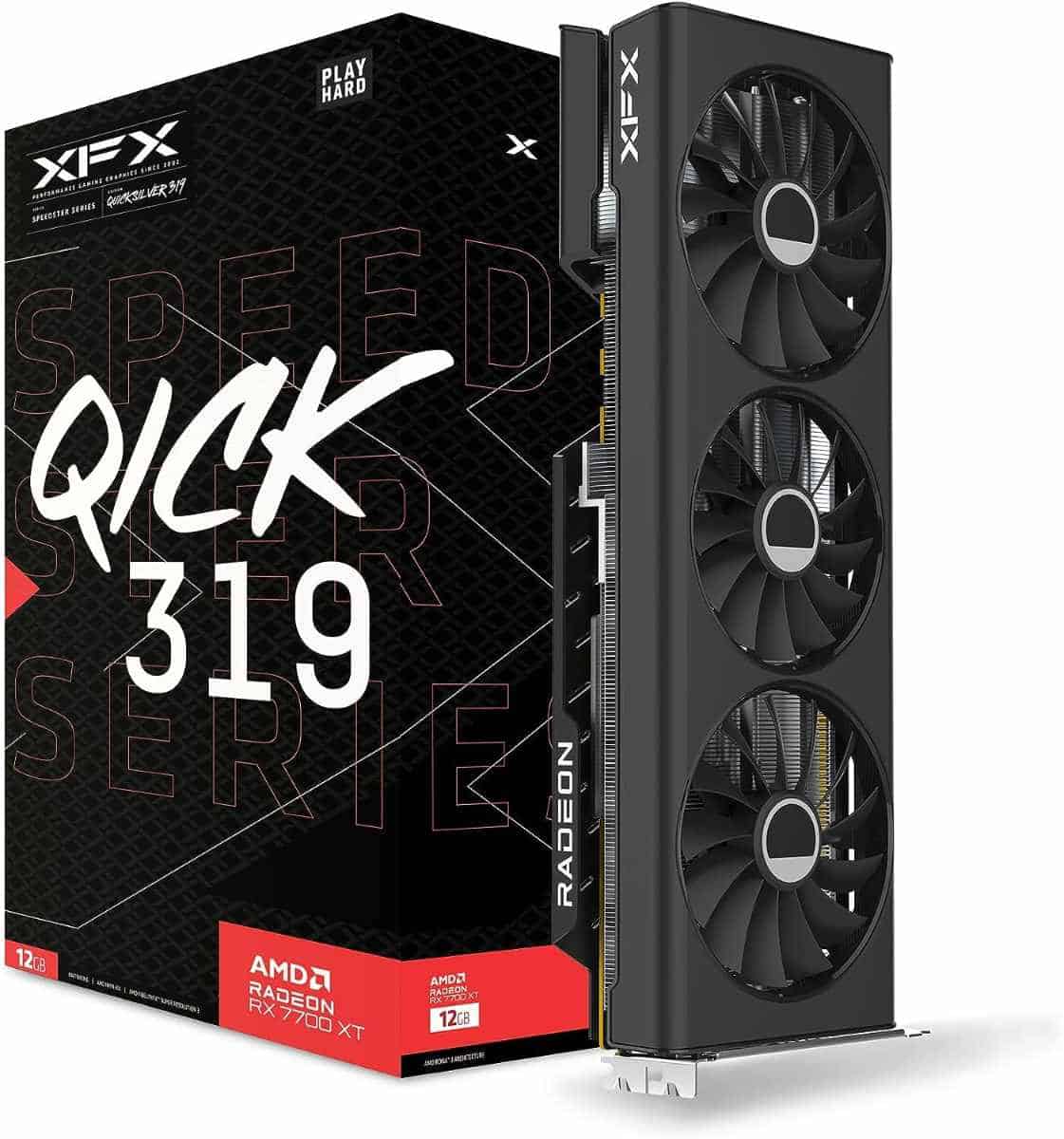 XFX Speedster QICK319 RX 7700 XT Black