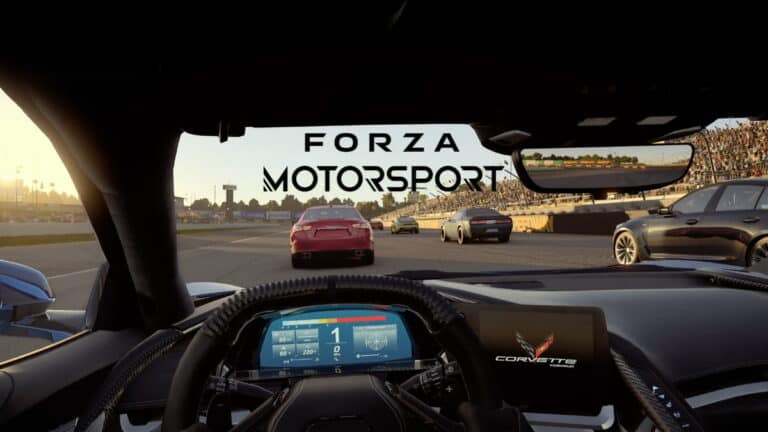 forza motorsport 8 car racer on drivers seat