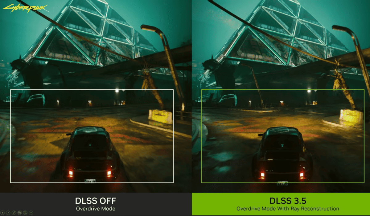 DLSS 3.5 enables rapid on the move lighting like never before.