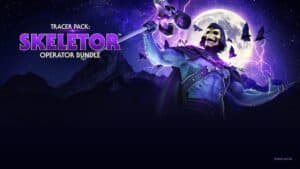 mw2 season 6 the skeletor overload of evil bundle with logo stands in front of moon and lightning