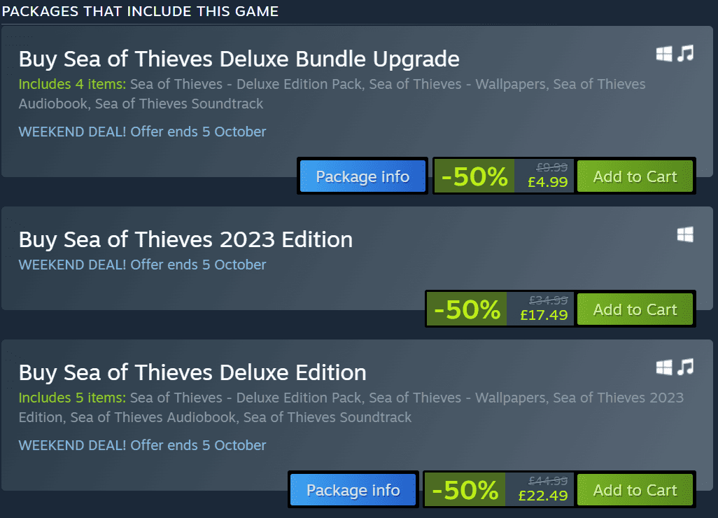 sea of theives 2023 edition 50 off