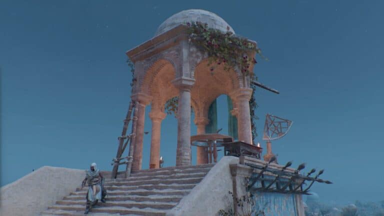 Assassins Creed Mirage Basim On Top Of Observatory