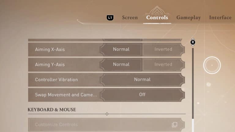 Best controller settings for Assassins Creed Mirage