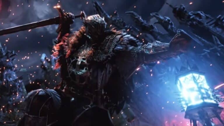 Lords of the Fallen Dark Crusader Jumping With Lantern