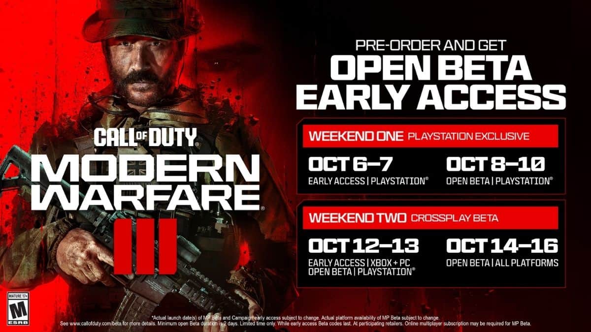 Modern Warfare 3 open Beta End Date Infographic