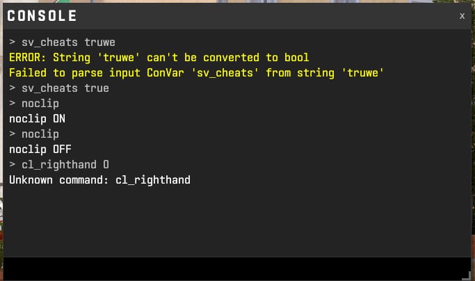 cl righthand command still missing