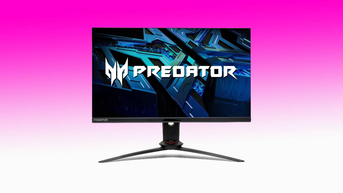  acer Predator 27 WQHD 2560 x 1440 IPS Gaming Monitor, NVIDIA  G-SYNC, 360Hz, Up to 0.4ms, DisplayHDR600, DCI-P3, Delta E<2, TUV/Eyesafe