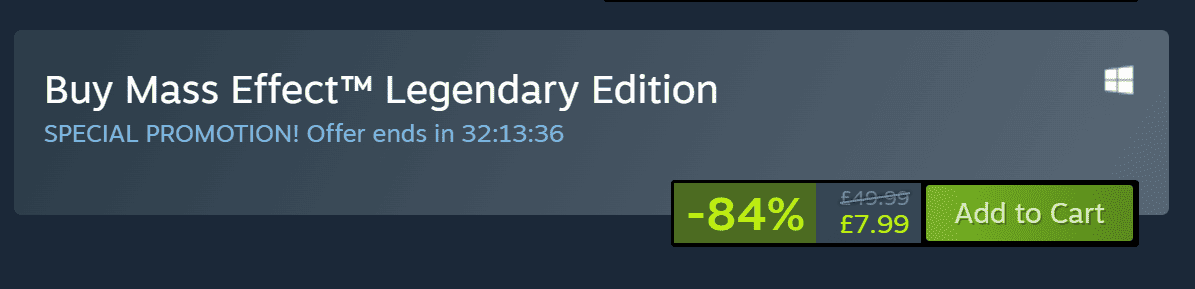 mass effect legendary edition discount