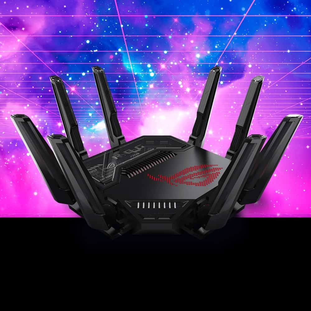ASUS ROG Rapture Quad Band GT BE98 WiFi 7 AiMesh Ready Gaming Router