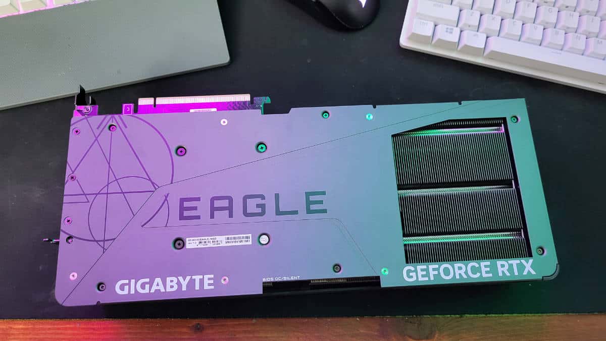 Gigabyte Eagle RTX 4080 backplate