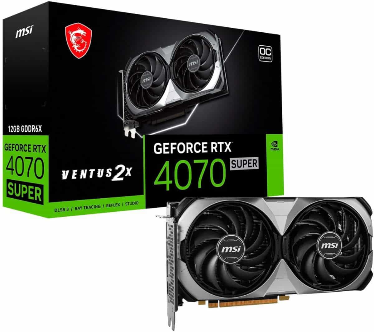 MSI GeForce RTX 4070 SUPER 12G VENTUS 2X OC