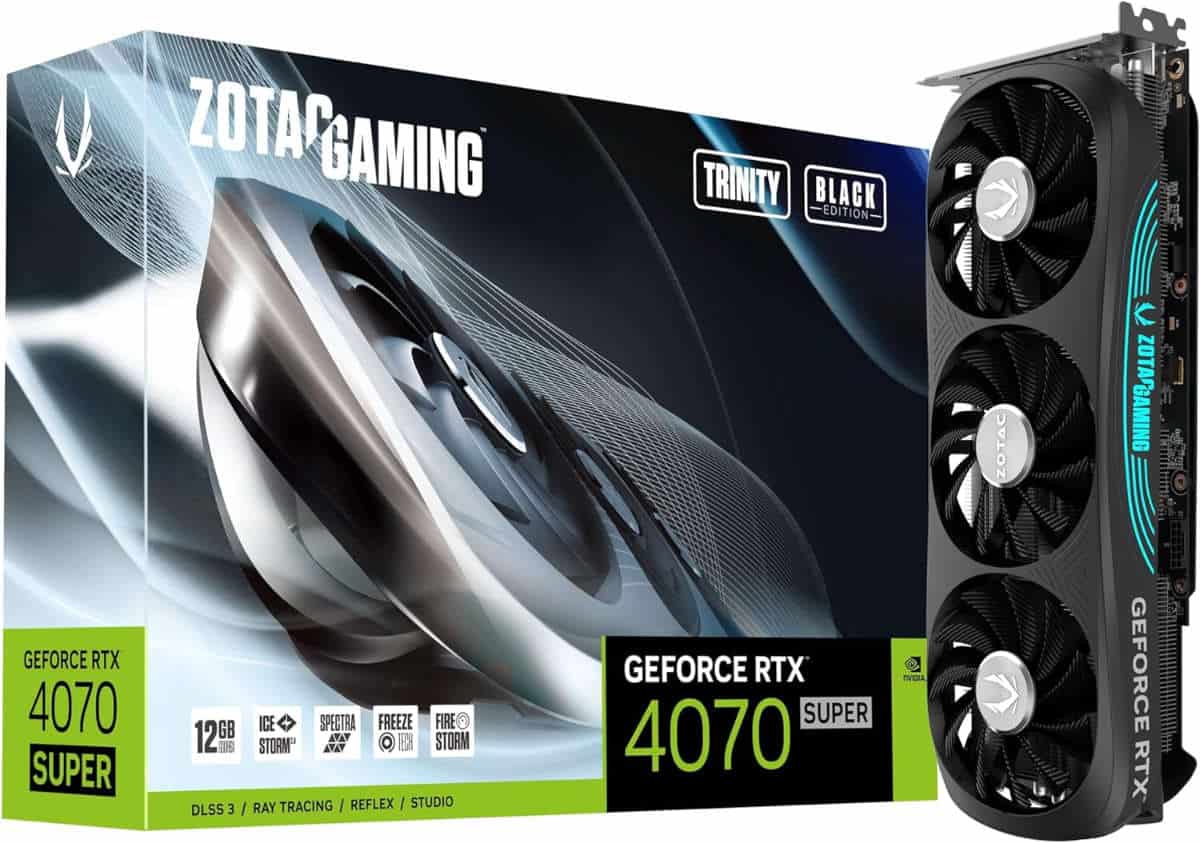 ZOTAC Gaming GeForce RTX 4070 Super Trinity Black Edition