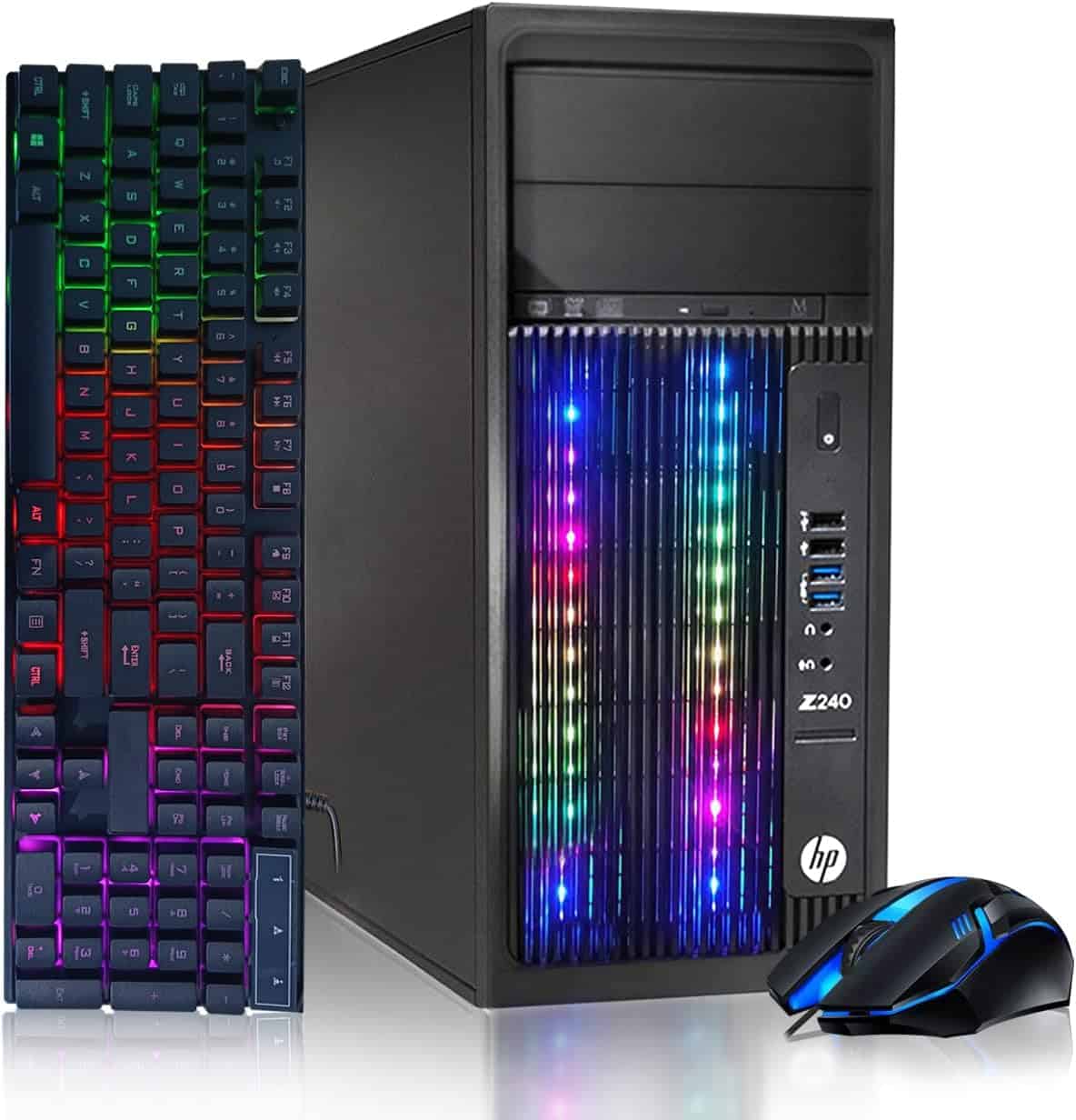 HP RGB Gaming Desktop PC Intel i5 RTX 2060 Renewed