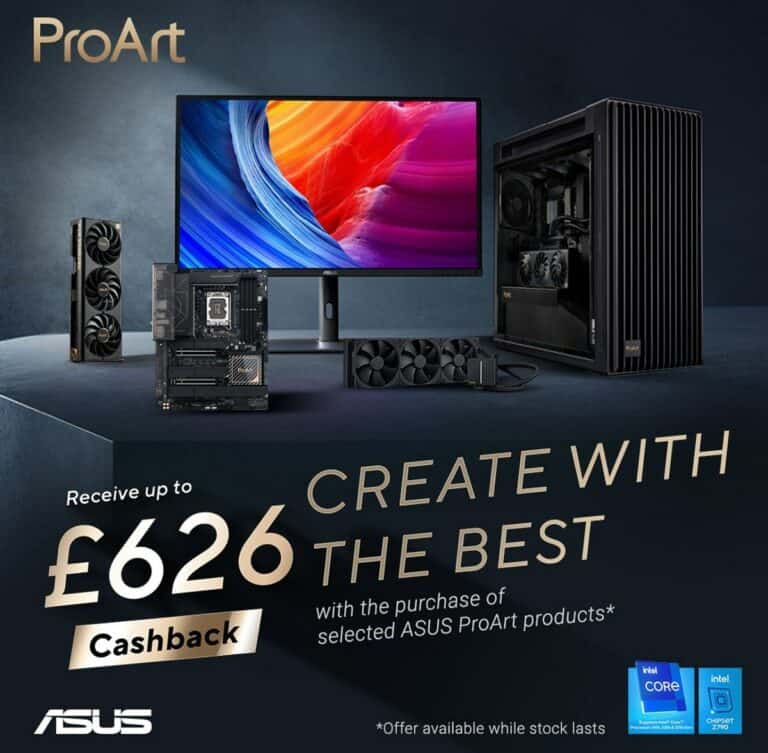 ASUS ProArt cashback campaign