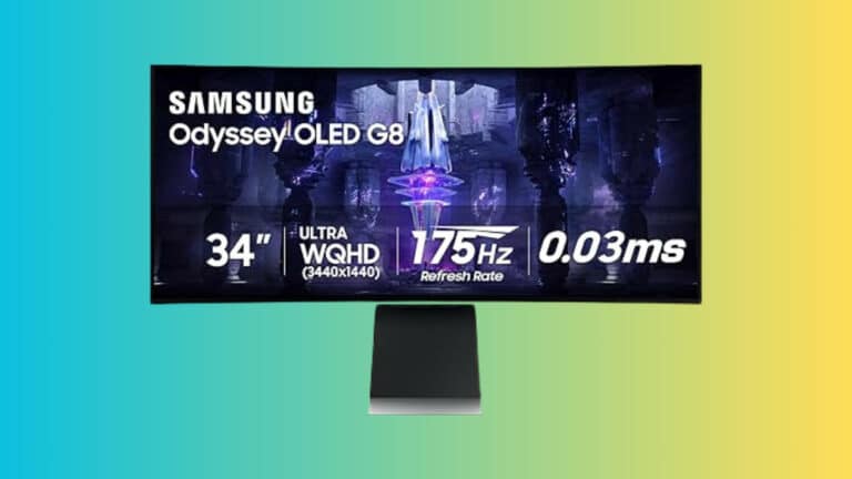Samsung Odyssey G8 OLED on sale