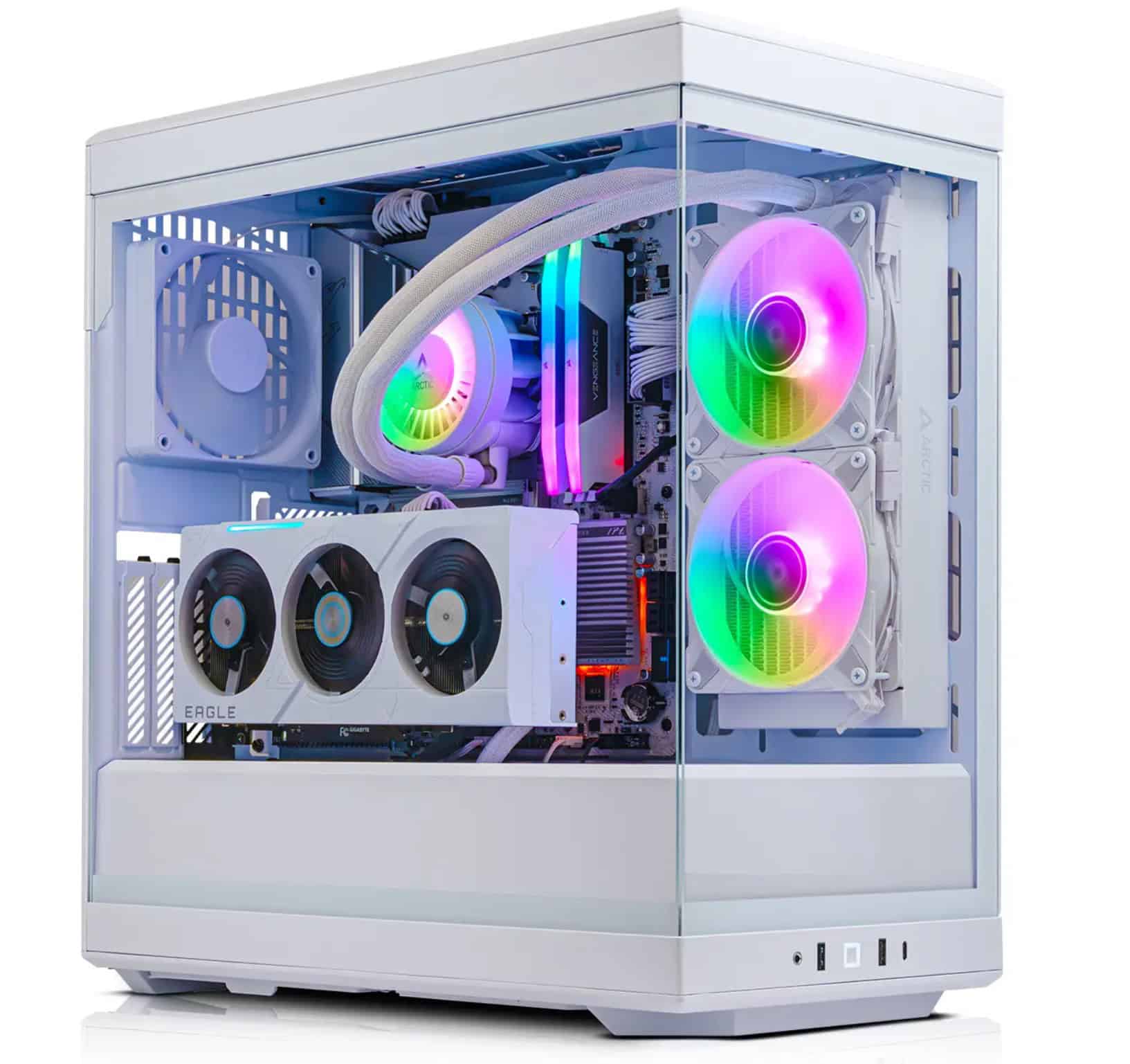 AWD IT Y40 Snow White Gaming PC (Ryzen 5 7600, RTX 5070) 1